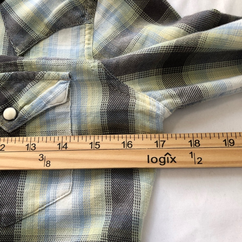 Ralph Lauren denim & supply pearl snap sawtooth cotton womens button up M rodeo - Picture 9 of 13